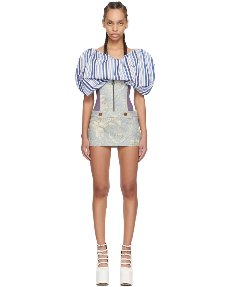 Vivienne Westwood Blue Foam Miniskirt K302