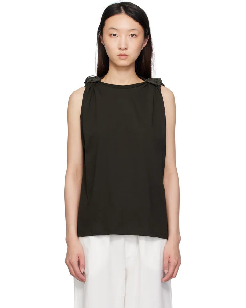 Baserange Brown Rodo Tank Top Fovea