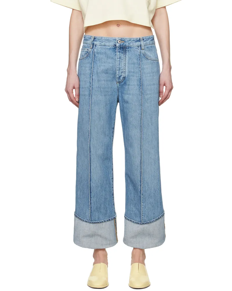 Bottega Veneta Blue Curved Jeans 4715