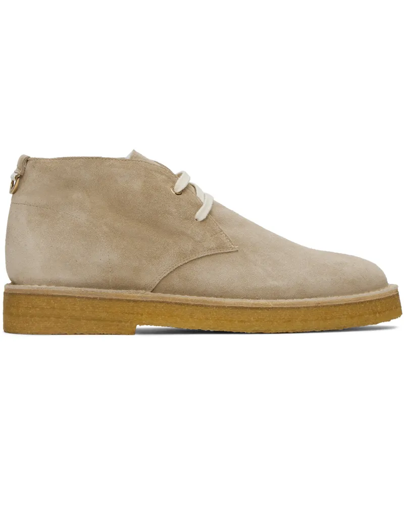 AGNONA Beige Chukka Desert Boots N19