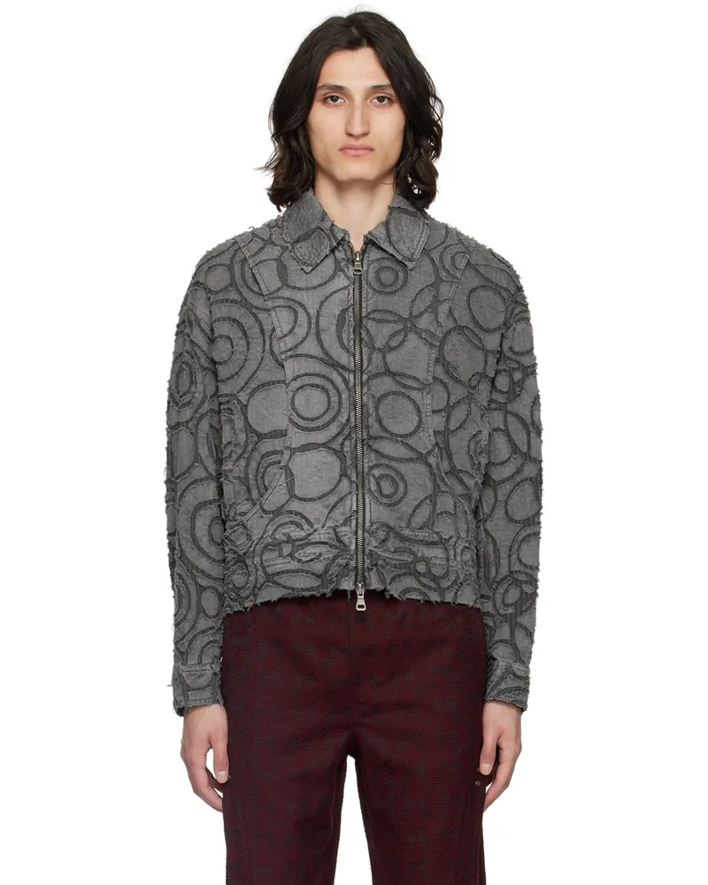 Andersson Bell Gray Burn Out Jacket Charcoal