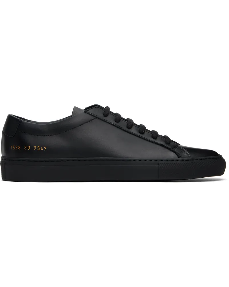Common Projects Black Original Achilles Low Sneakers *7547