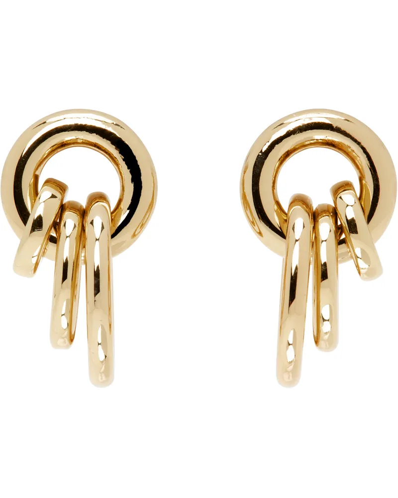 Laura Lombardi Gold Aria Earrings Gold