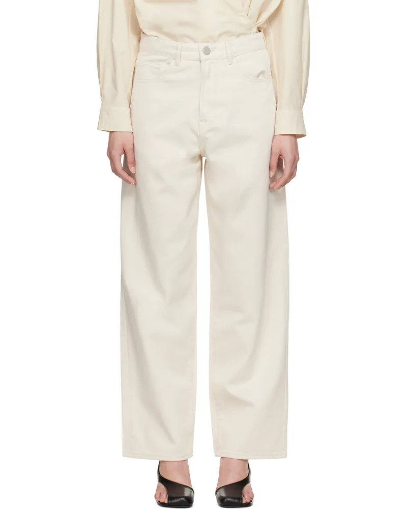 Róhe Off-White Baggy Fit Jeans 103_412