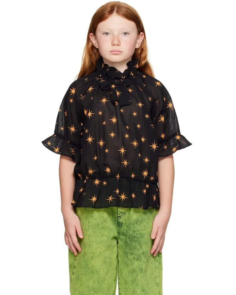 Mini Rodini Kids Black Stars Blouse 99