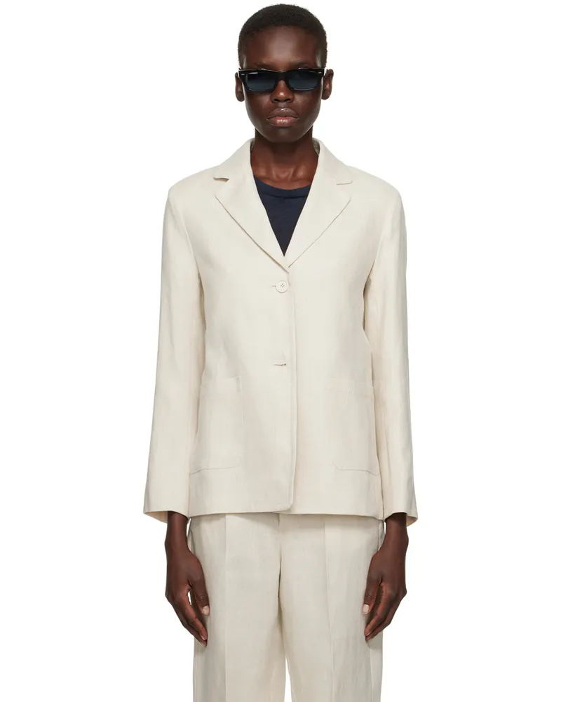 Max Mara Beige Socrates Blazer 4