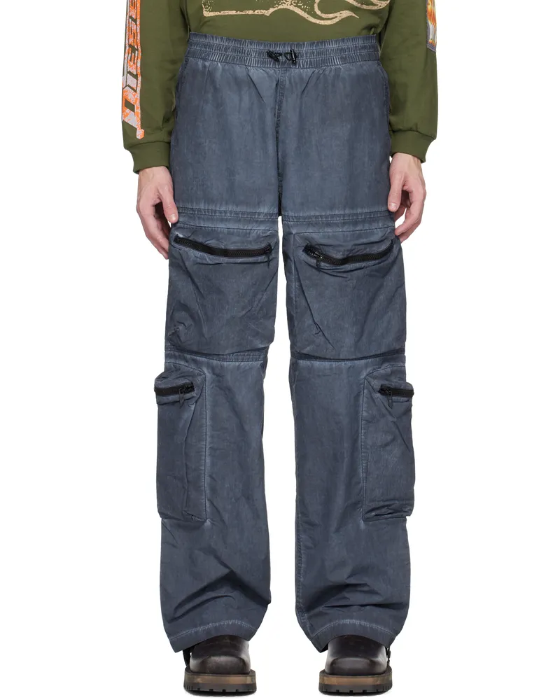 Diesel Blue P-Noode-A Cargo Pants 8at