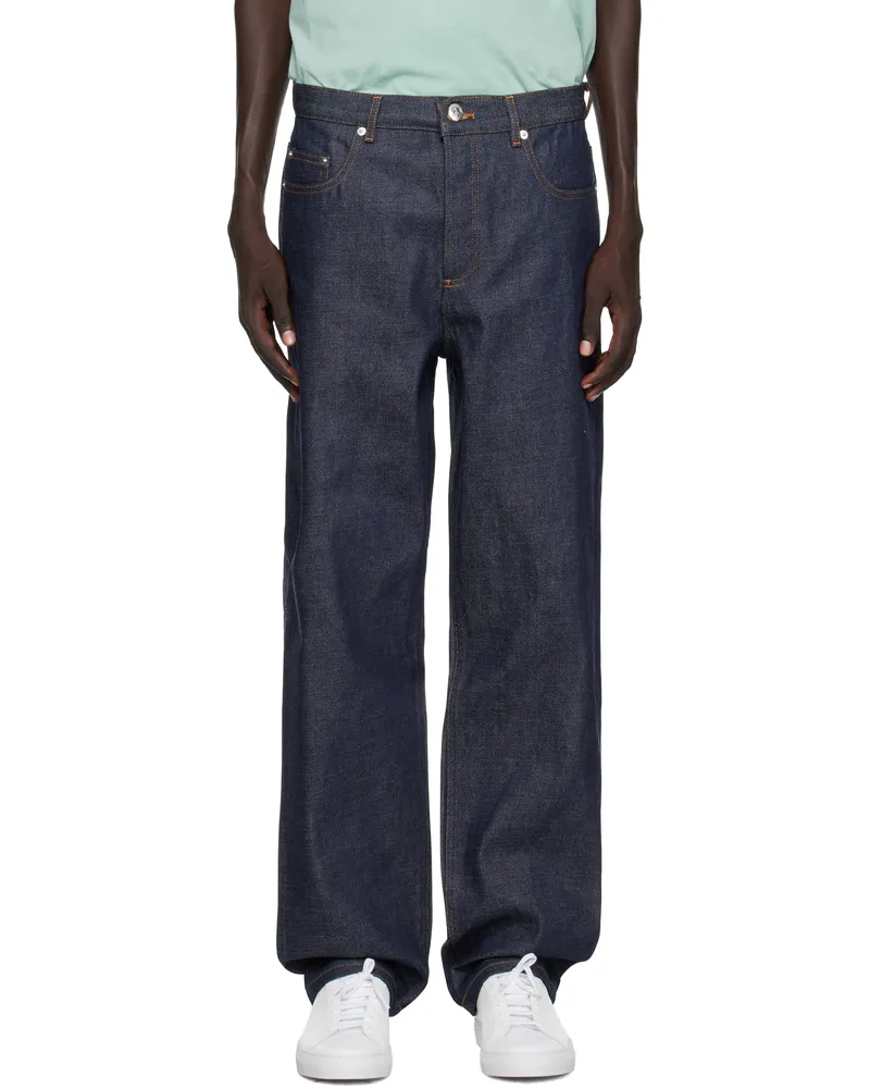A.P.C. Navy Fairfax Jeans Iai