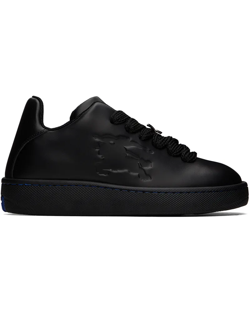 Burberry Black Leather Box Sneakers Black