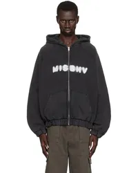 MISBHV Black Community Zipped Hoodie Washed