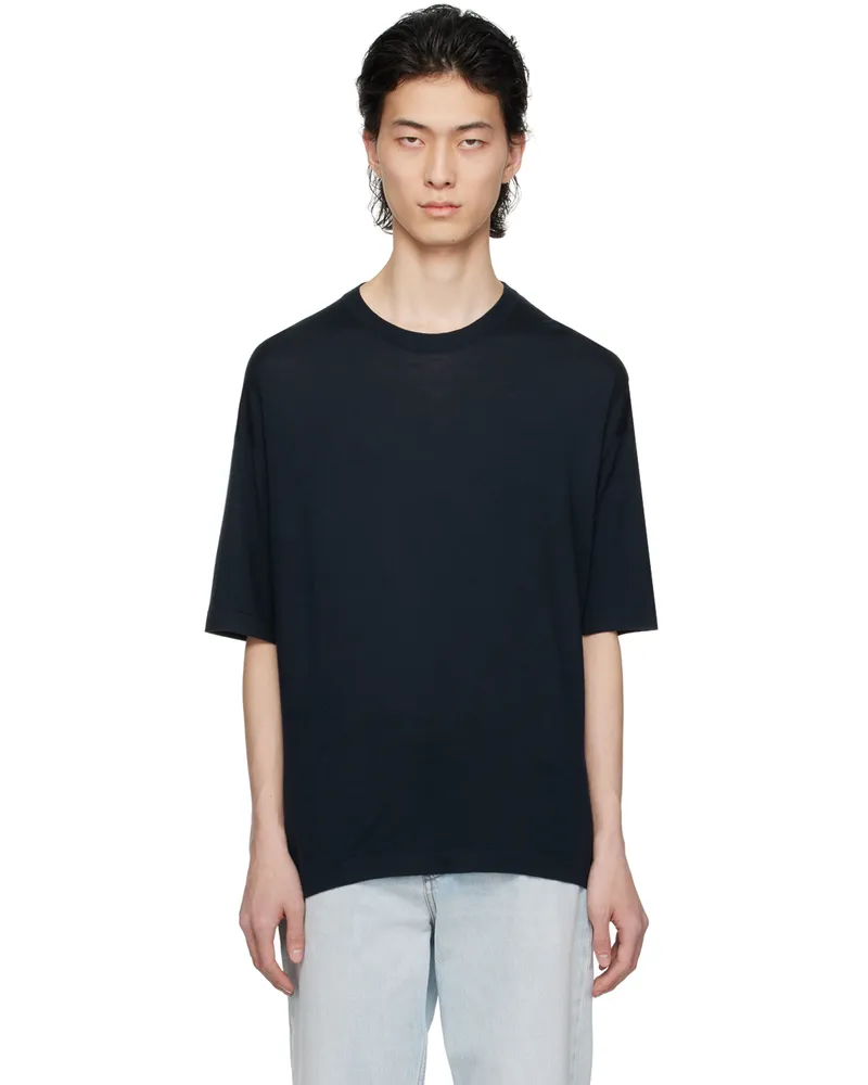 The Row Navy Dlomu T-Shirt Nvy