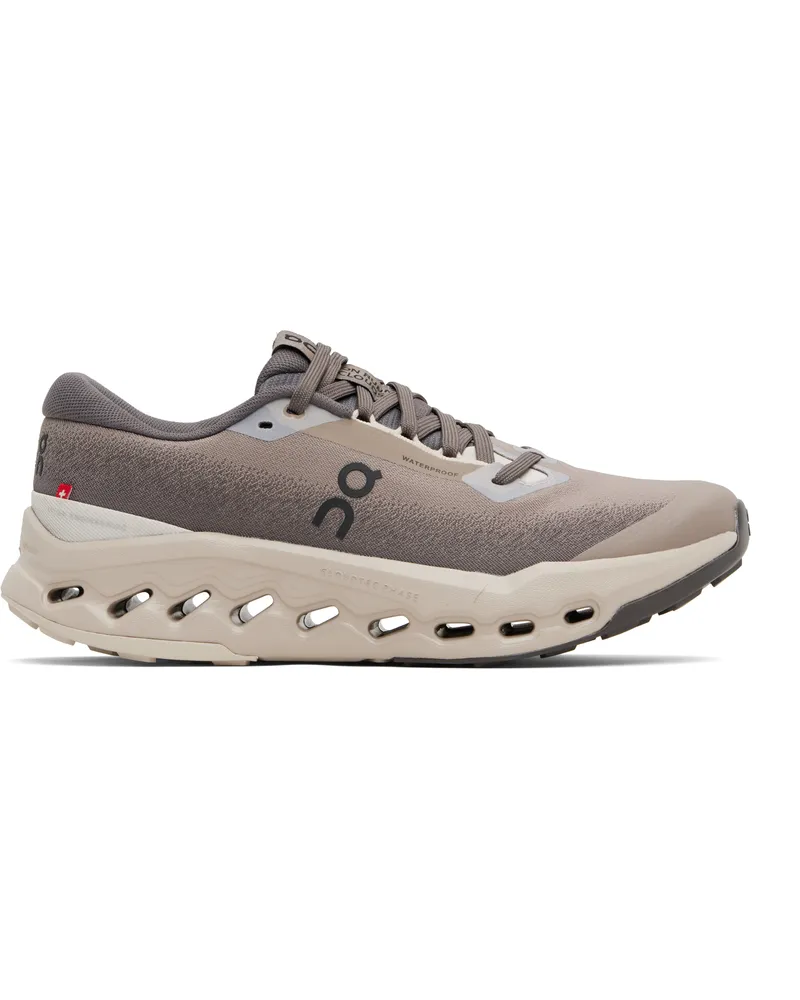 ON Gray Cloudsurfer Trail 2 Waterproof Sneakers Cinder