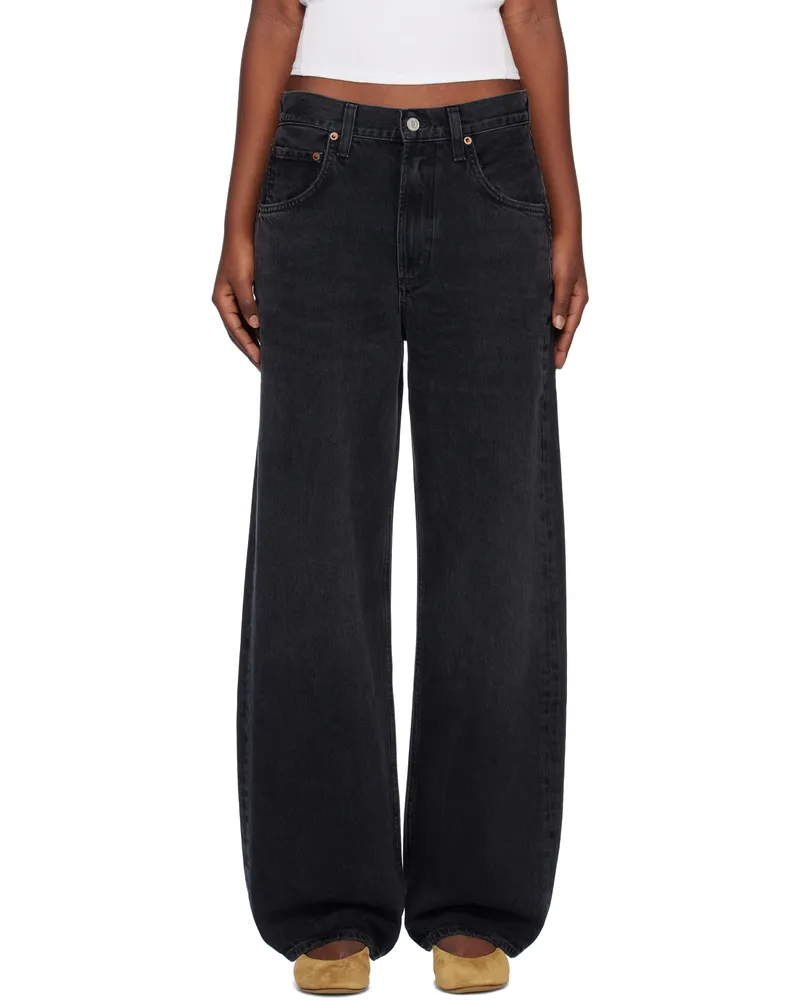 AGOLDE Black Low Curve Jeans Black