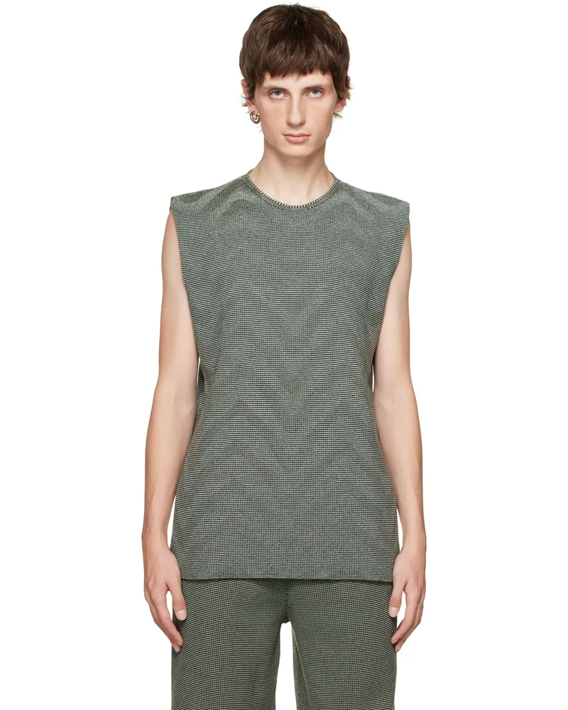 Isa Boulder Green Lenticular Tank Top Seaweed