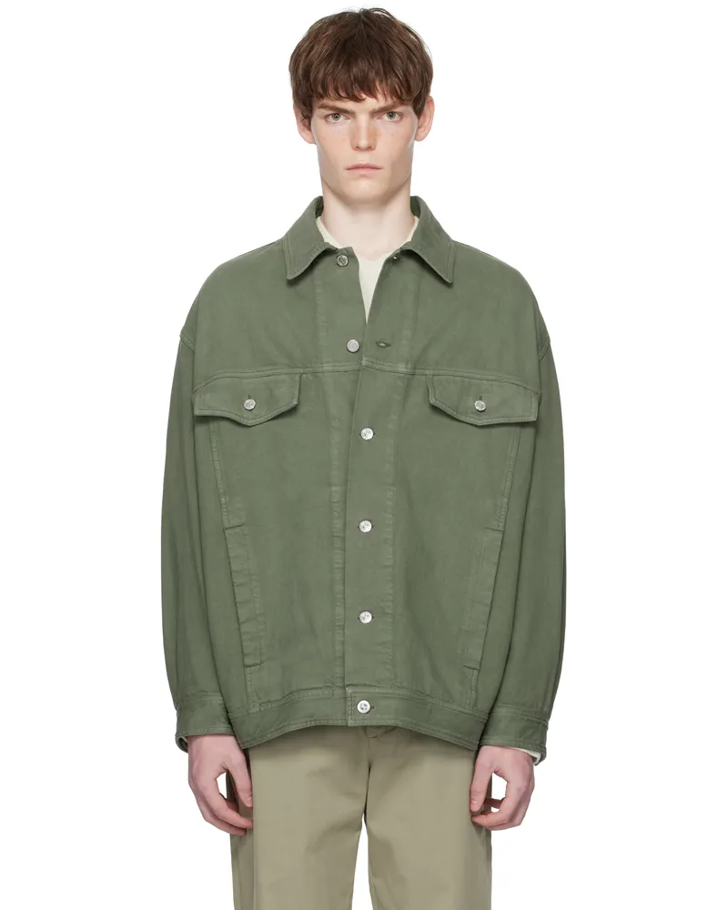 A.P.C. Green Elvis Denim Jacket Kaa