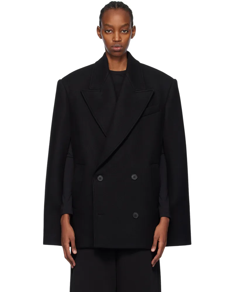 WARDROBE.NYC Black Double-Breasted Coat Black