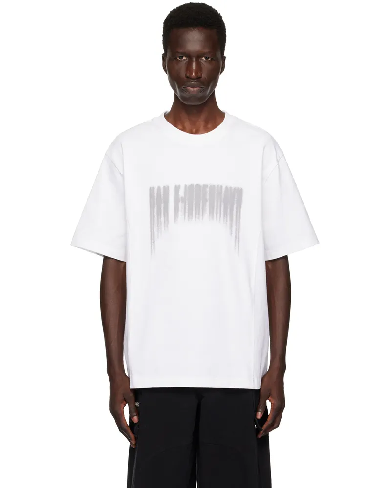 Han Kjøbenhavn White Faded Logo T-Shirt White