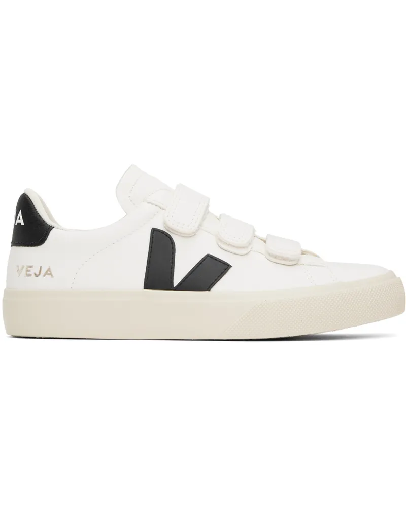 VEJA White & Black Recife ChromeFree Leather Sneakers Extra