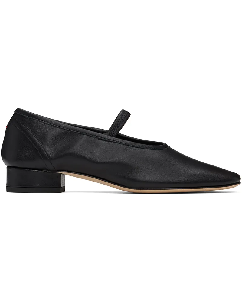 aeyde Black Pippa Ballerina Flats Black