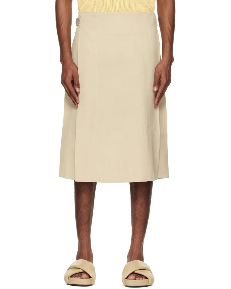Jil Sander Beige Gonna Midi Skirt 272