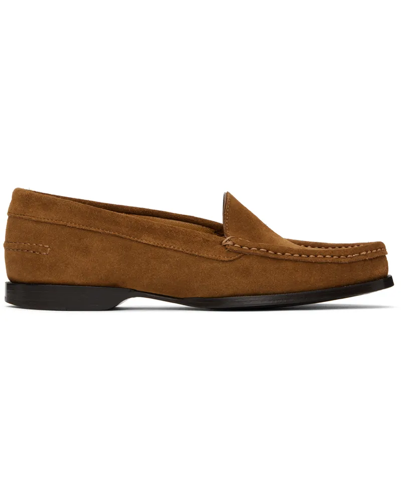 The Row Tan Ruth Loafers Bark