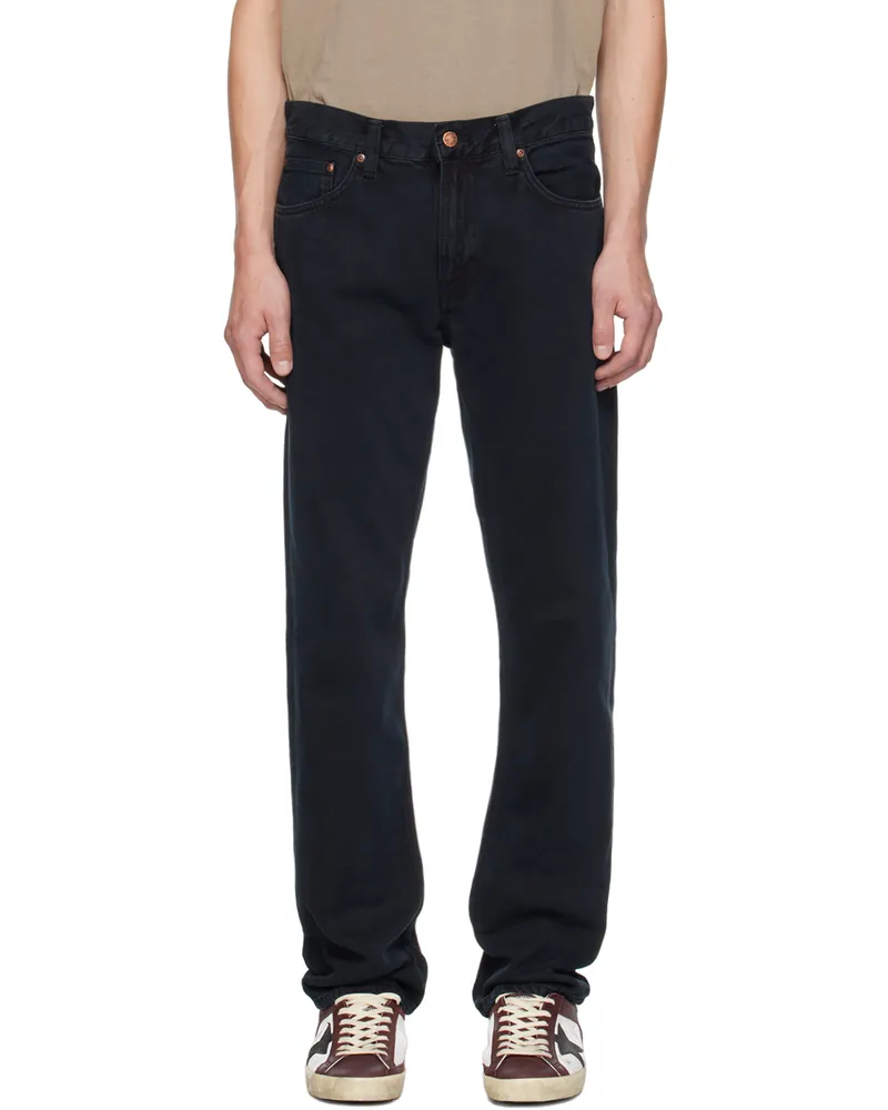 Nudie Jeans Black Gritty Jackson Jeans Black