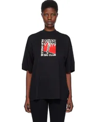 Palm Angels Black 'Ski Club' T-Shirt Black