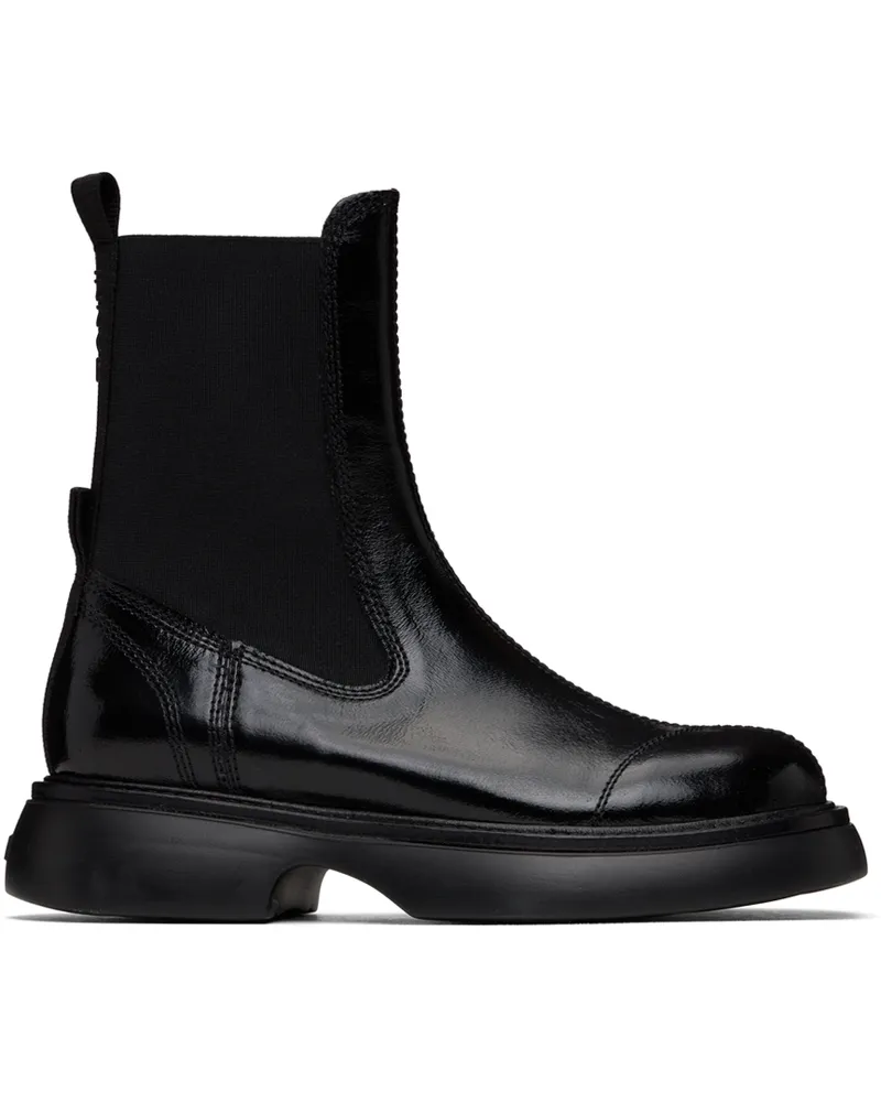 Ganni Black Everyday Mid Chelsea Boots 004