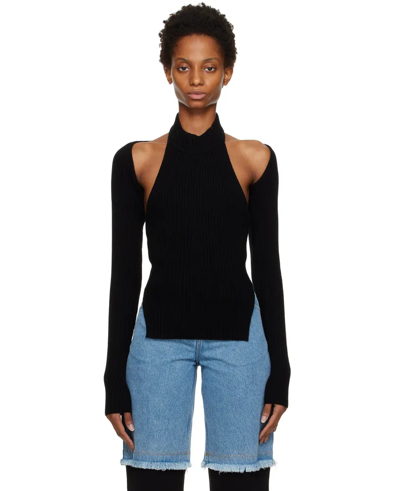 Christopher Esber Black Multi Bind Cutout Torso Sweater Black