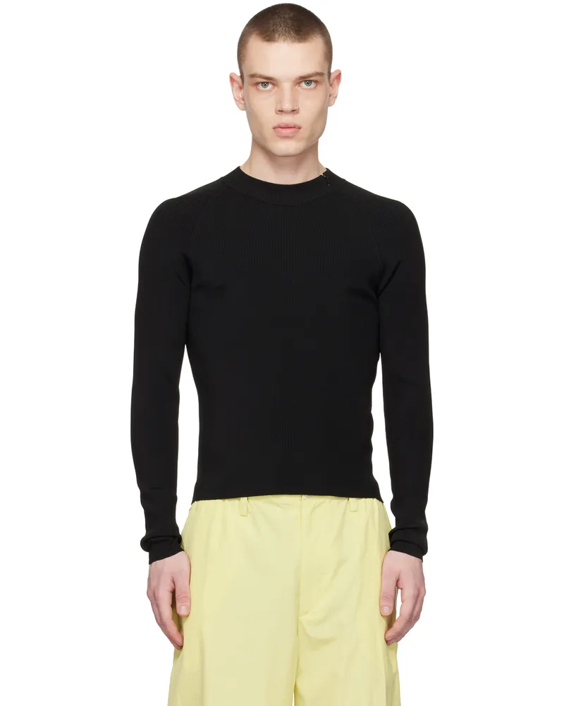 Dries van Noten Black Crewneck Sweater 900