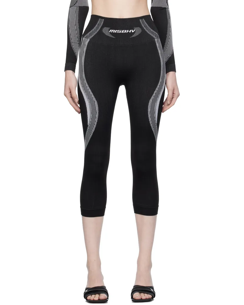 MISBHV Black Jacquard Leggings Black