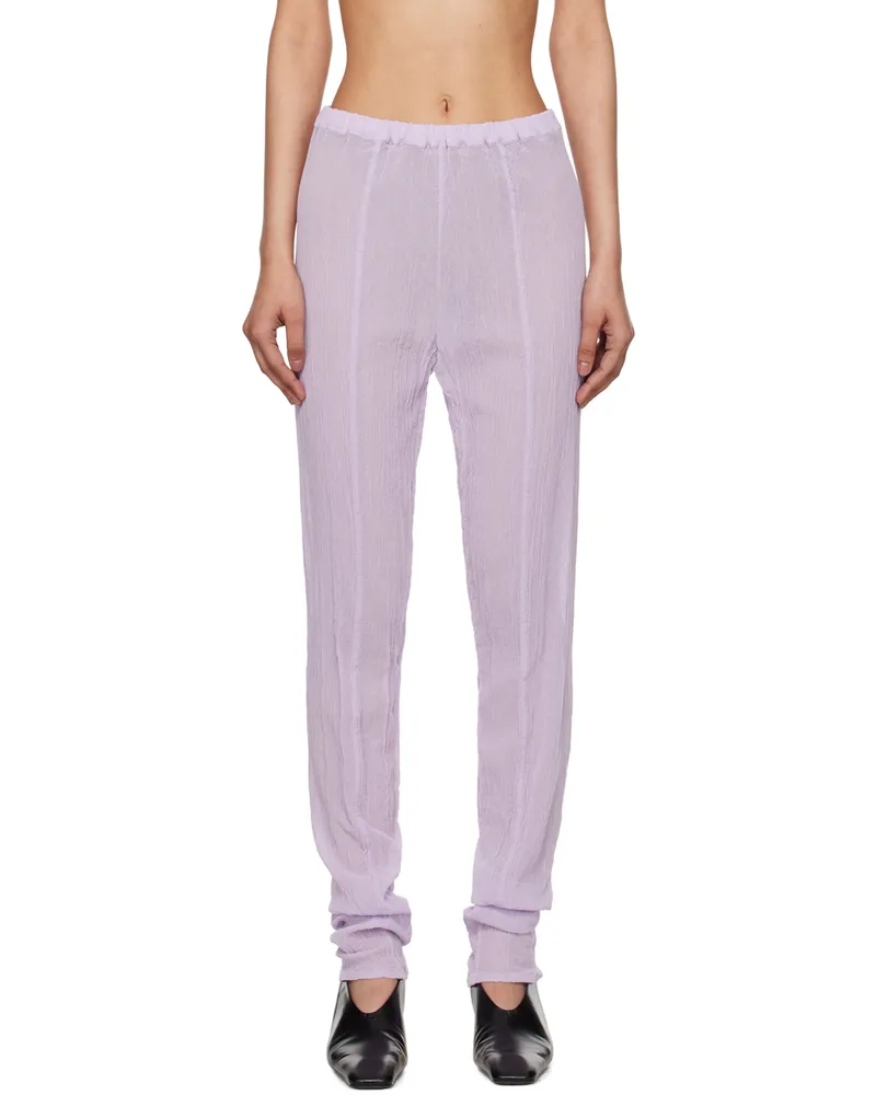 Issey Miyake Purple Karami Trousers 81-purple