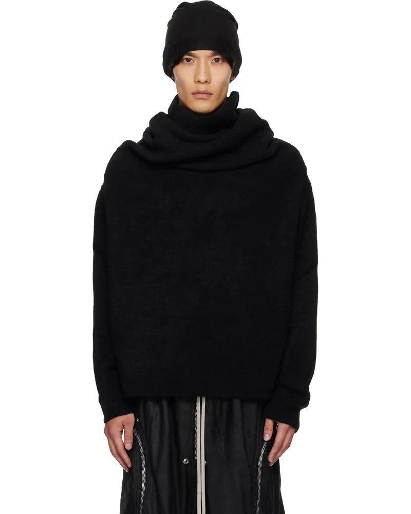 Rick Owens Black Concordians Shroud Sweater 09