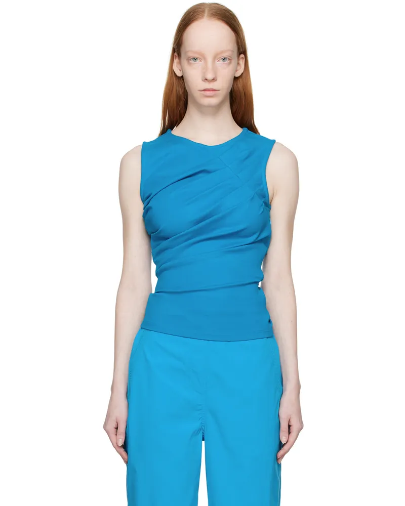 Wynn Hamlyn Blue Chandler Tank Top Aqua