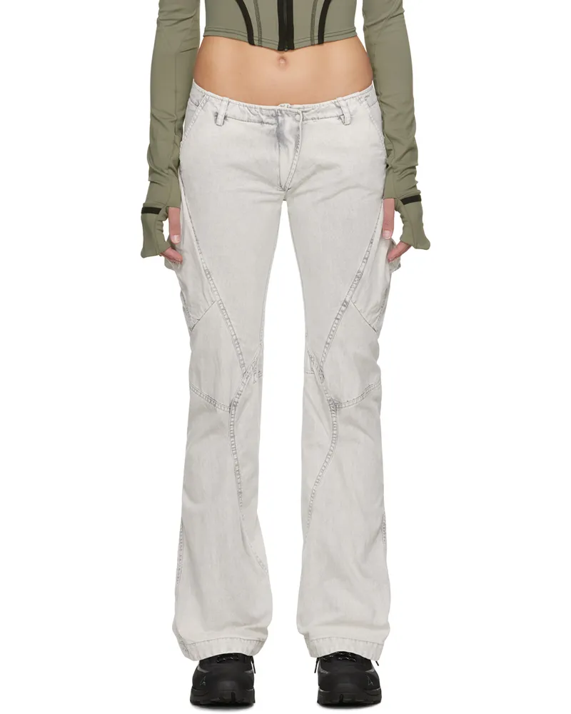 Hyein Seo Gray Pocket Trousers Ice