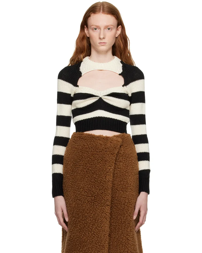 Marni Black & White Striped Sweater Rgw03