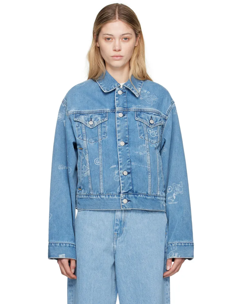 Carhartt WIP Blue Stamp Denim Jacket Blue