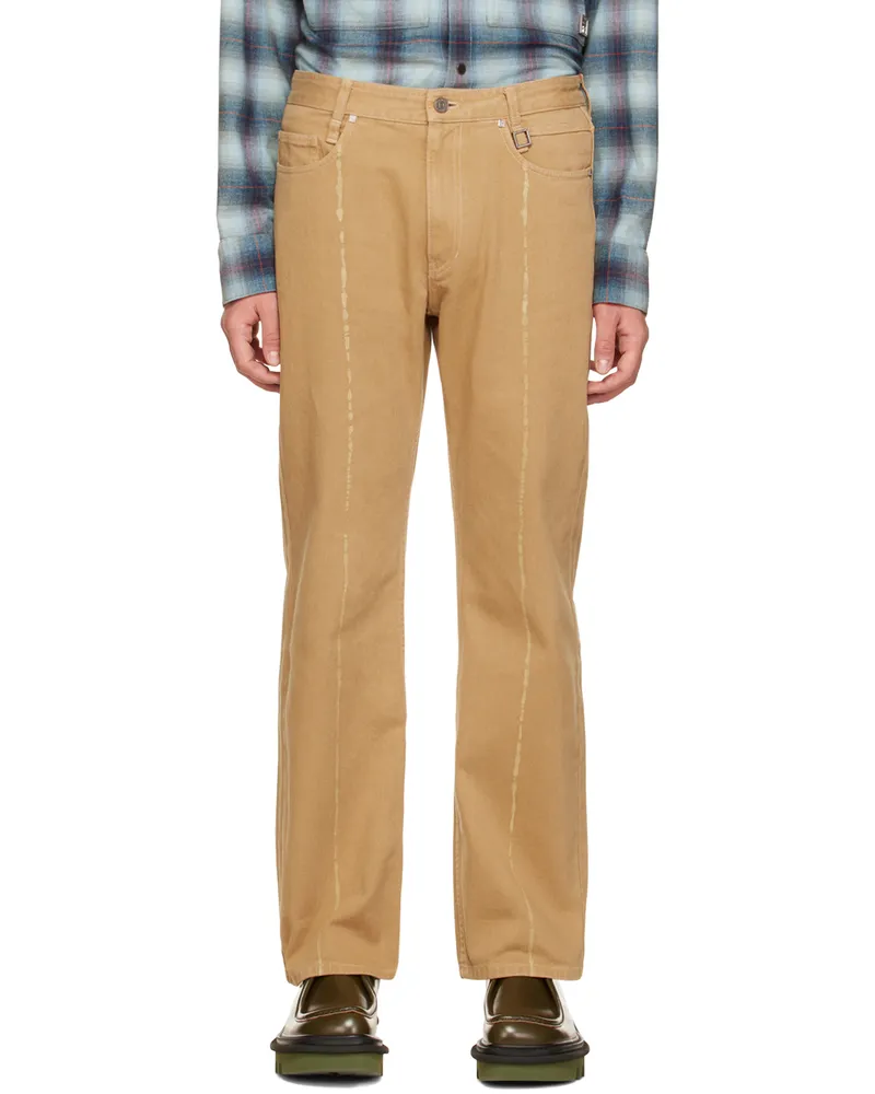 Wooyoungmi Tan Dyed Jeans Camel