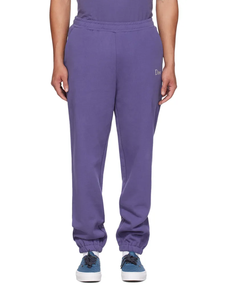 Dime Purple Embroidered Sweatpants Multiverse