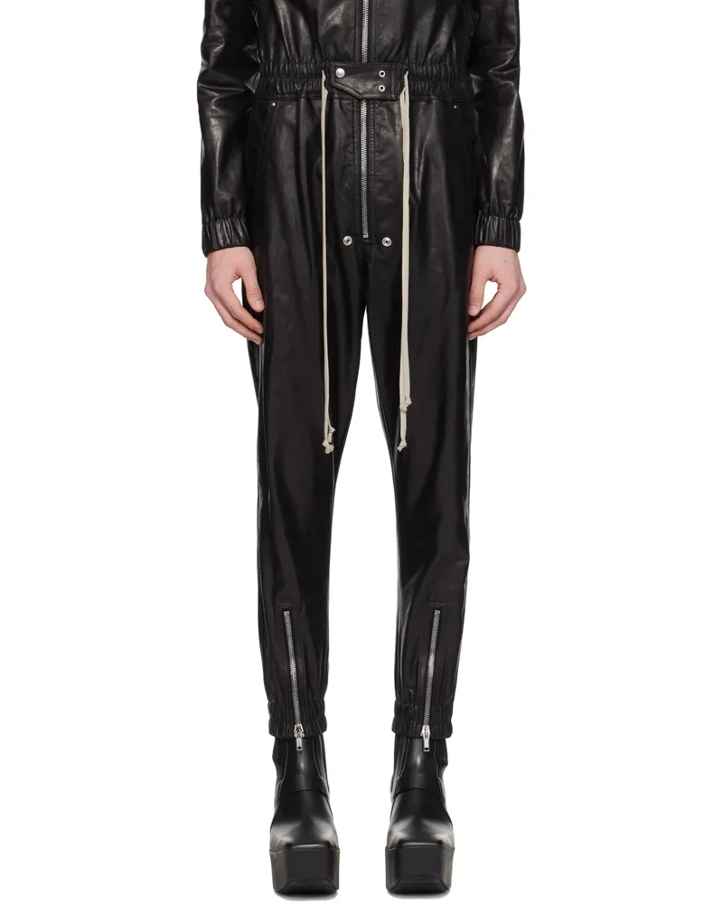 Rick Owens Black Luxor Leather Jumpsuit 09