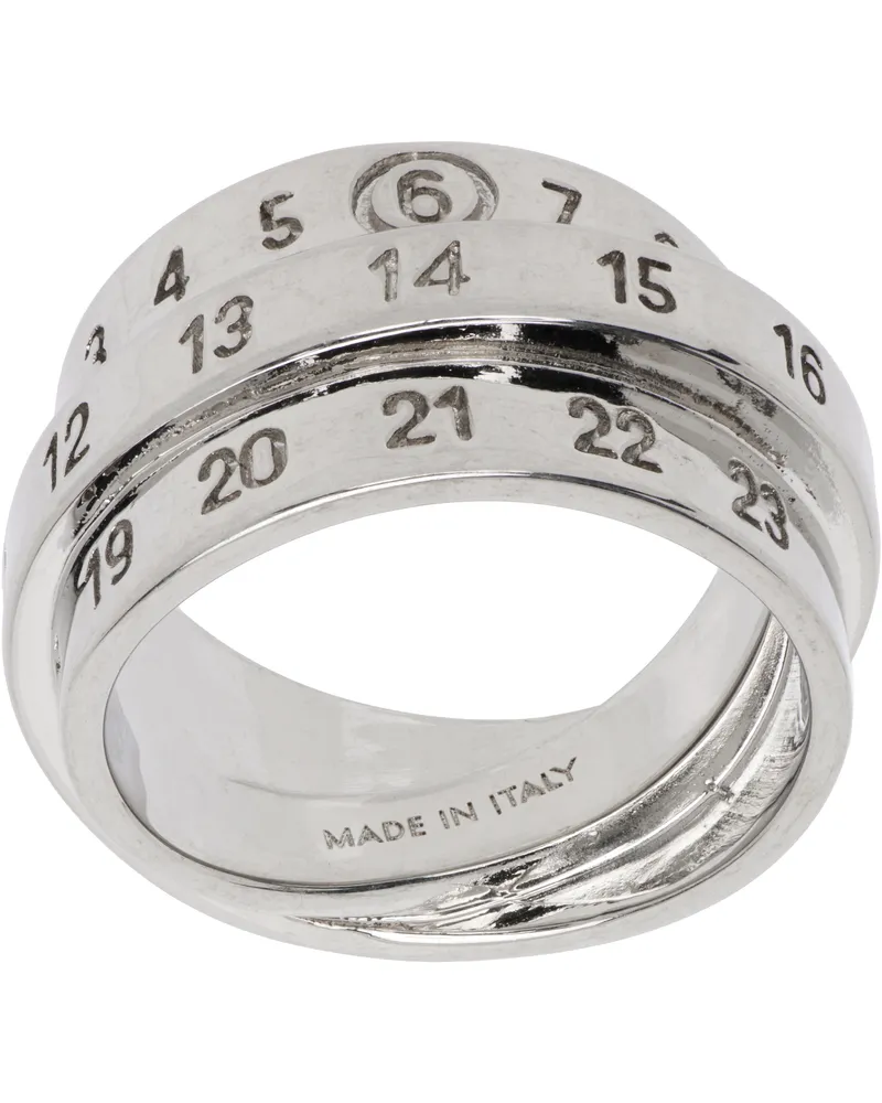 Maison Margiela Triple Logo Numeric Signature Ring 956
