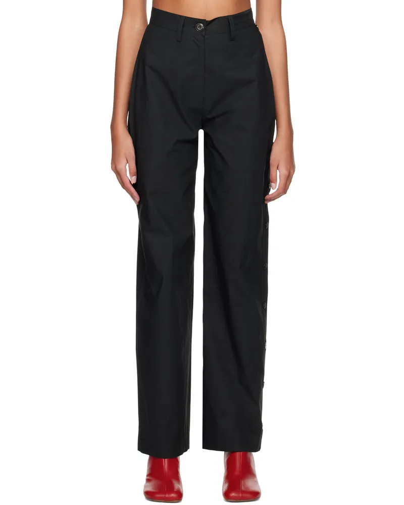 Nanushka Black Nessa Trousers Off