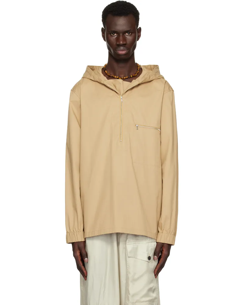 Dries van Noten Beige Half-Zip Jacket 103