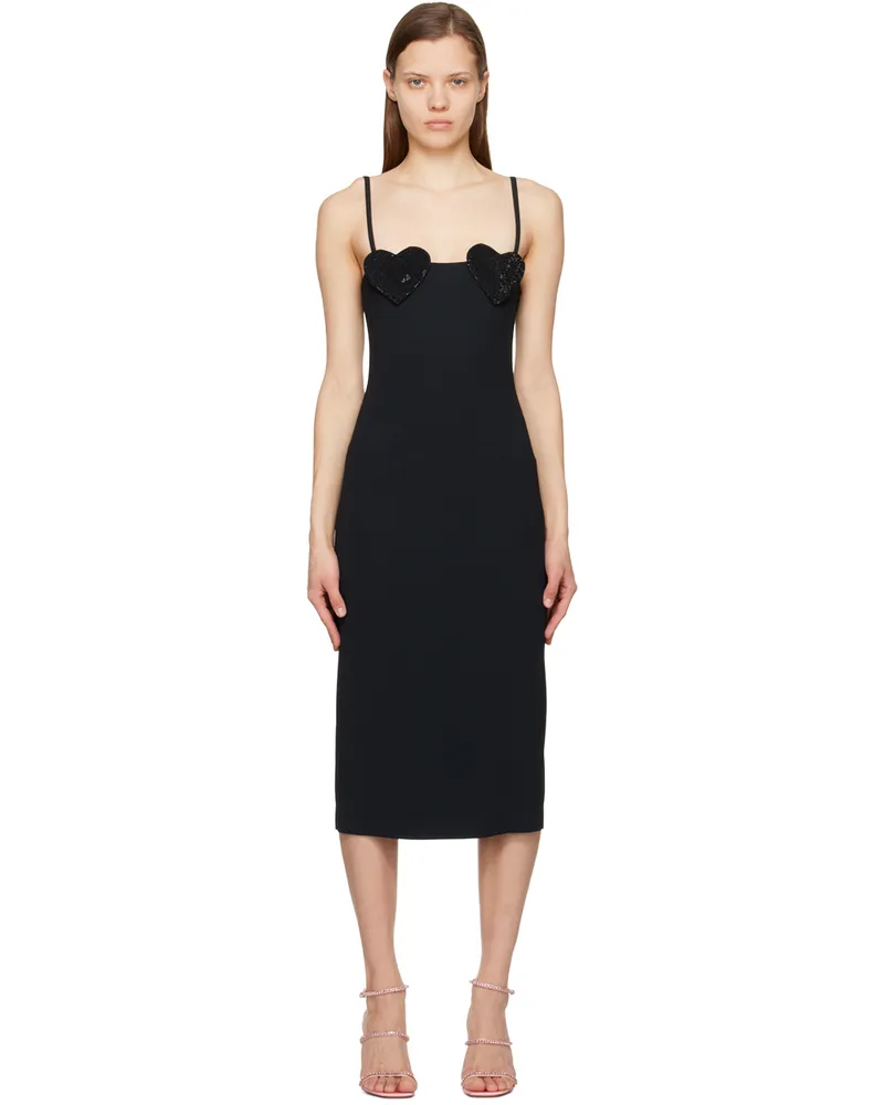 Blumarine Black Heart Midi Dress N0990