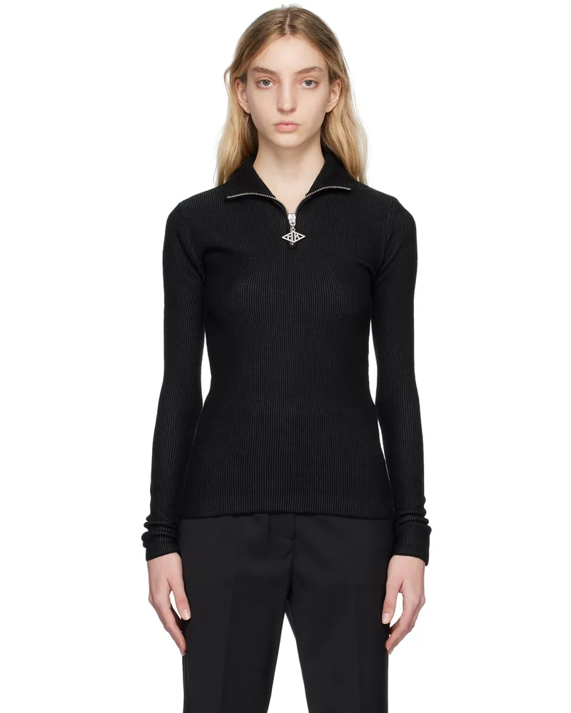 Han Kjøbenhavn Black Half Zip Sweater Black