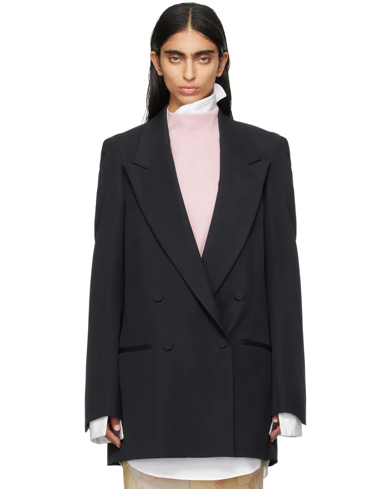 Dries van Noten Navy Wool Blazer 509