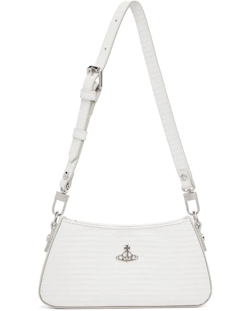 Vivienne Westwood White Tasha Shoulder Phone Bag A401
