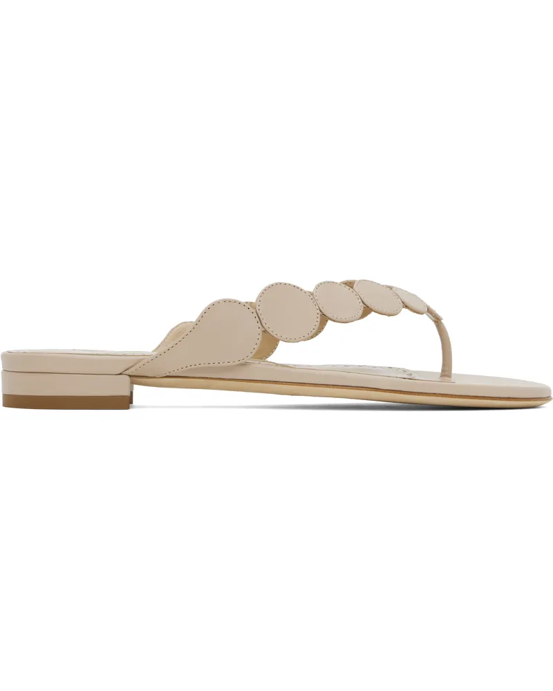 Manolo Blahnik Beige Nour Sandals 2601