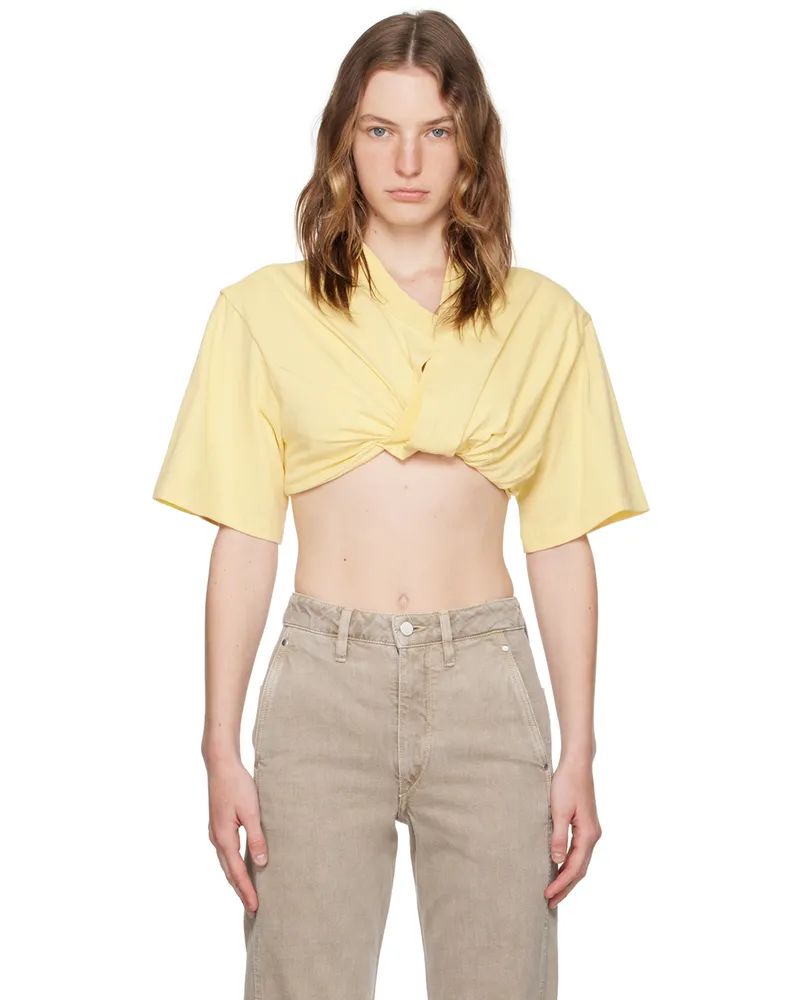 Jacquemus Yellow La Casa 'Le t-shirt Bahia Court' T-Shirt 212