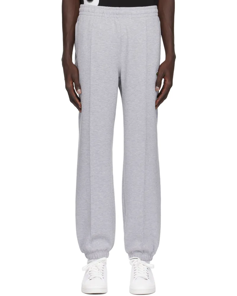Lacoste Gray Regular Fit Piqué Sweatpants Cca